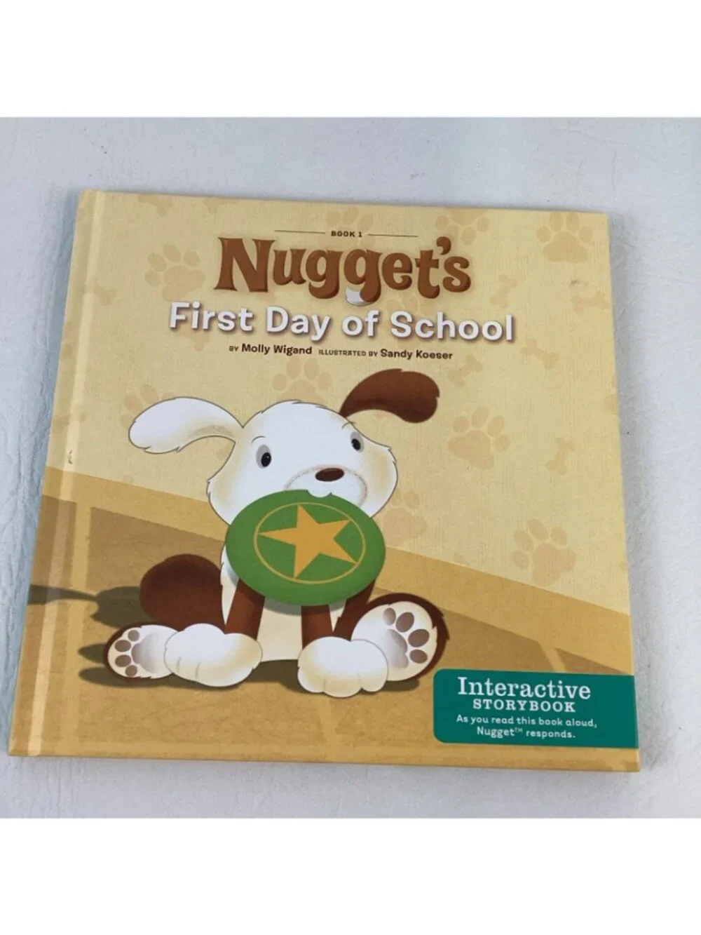 Hallmark Interactive Storybook Buddy Nugget Plush Toy w 3 Hardcover Book Bundle
